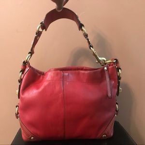 Vibrant Red Coach purse